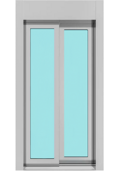 2-panel panoramic telescopic opening