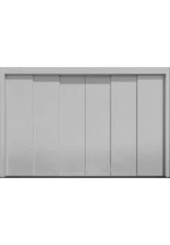 6-panel central opening